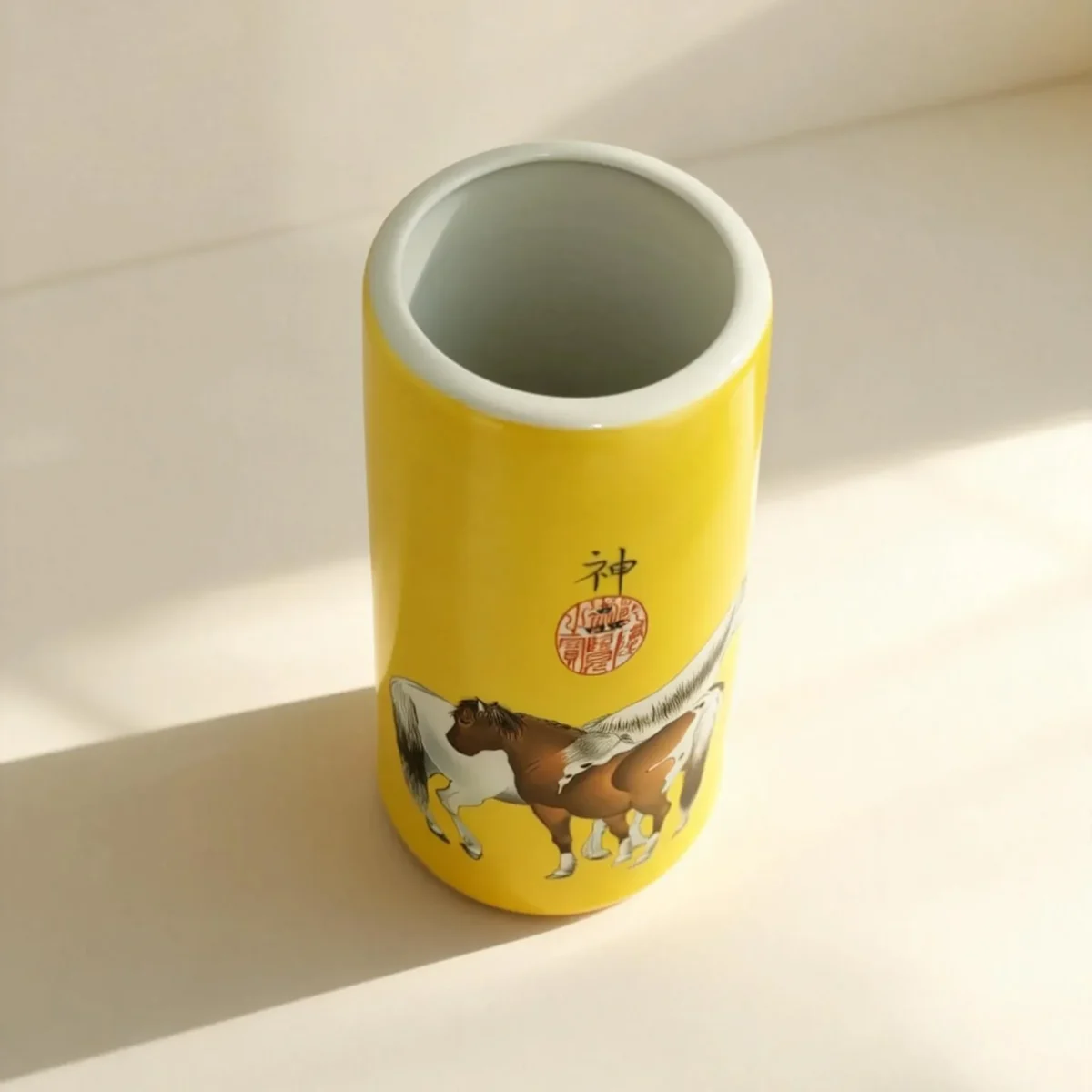 Irregular Golden Bell Porcelain Steed