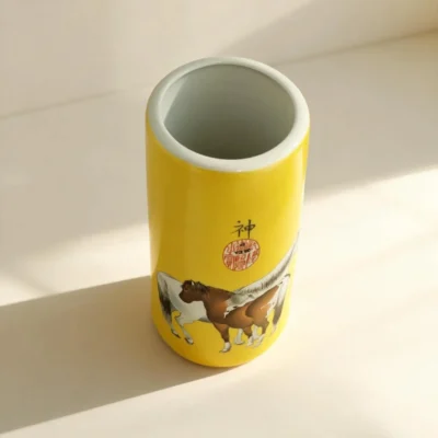 Irregular Golden Bell Porcelain Steed