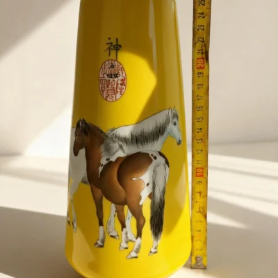 Irregular Golden Bell Porcelain Steed