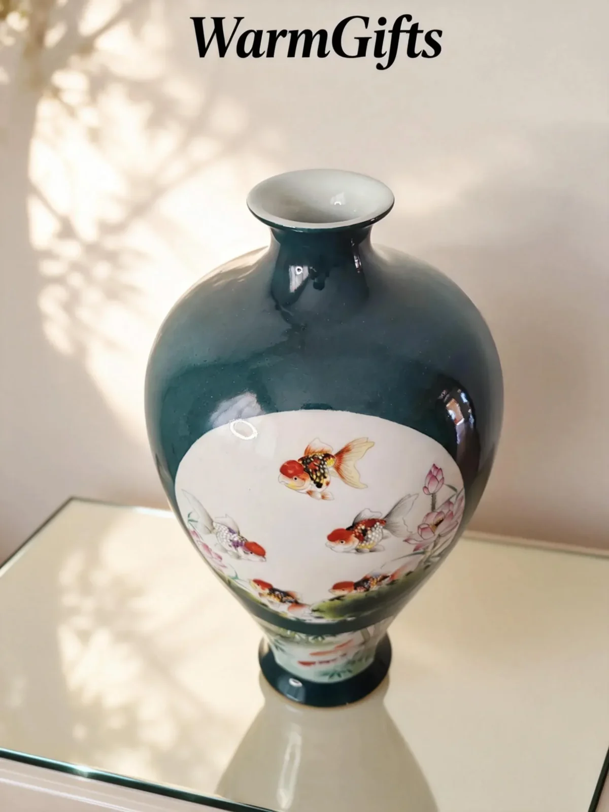 Prunus Vase Six Panels Abundance of Wealth