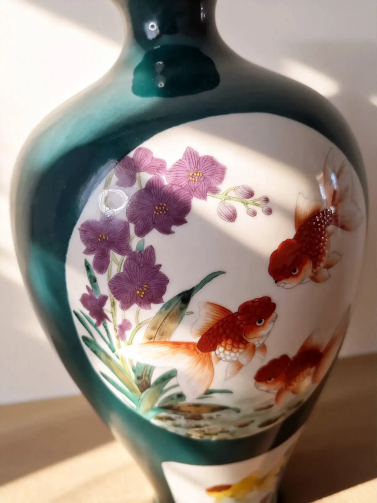 Prunus Vase Six Panels Abundance of Wealth