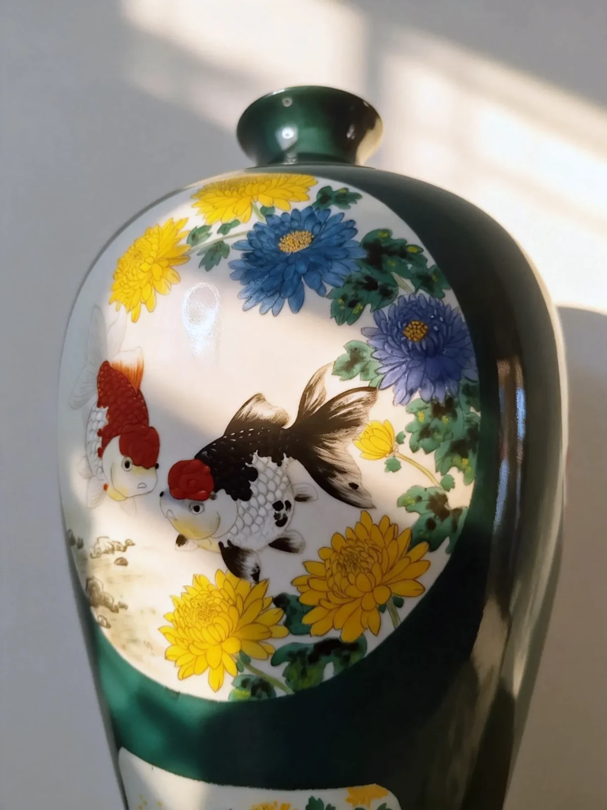 Prunus Vase Six Panels Abundance of Wealth