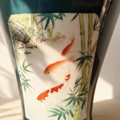 Prunus Vase Six Panels Abundance of Wealth