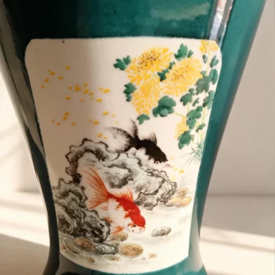 Prunus Vase Six Panels Abundance of Wealth