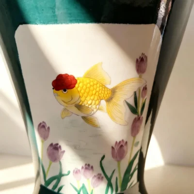 Prunus Vase Six Panels Abundance of Wealth