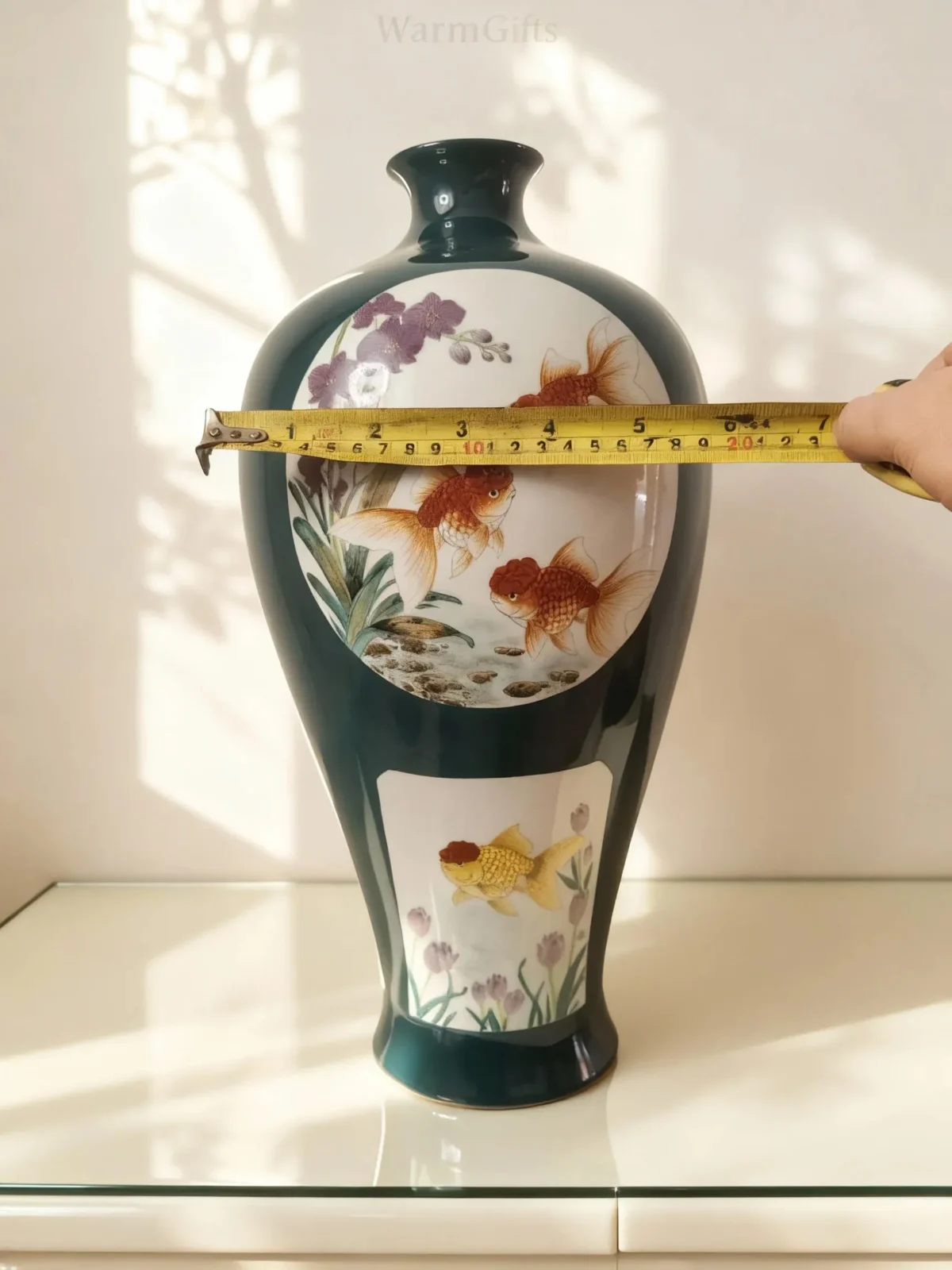 Prunus Vase Six Panels Abundance of Wealth