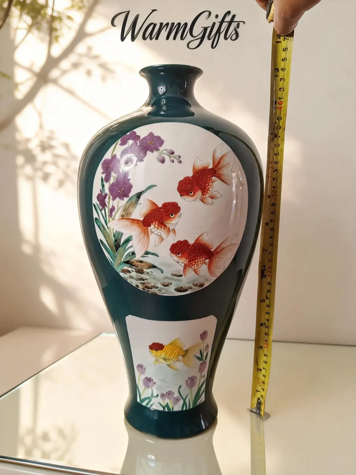 Prunus Vase Six Panels Abundance of Wealth