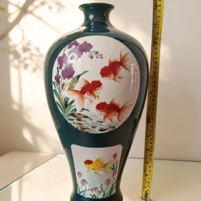 Prunus Vase Six Panels Abundance of Wealth