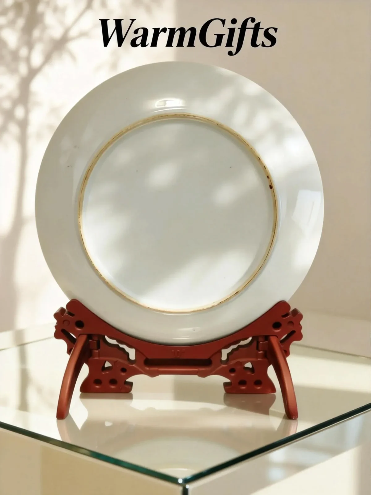 Tiger Leaping Waves Porcelain Plate