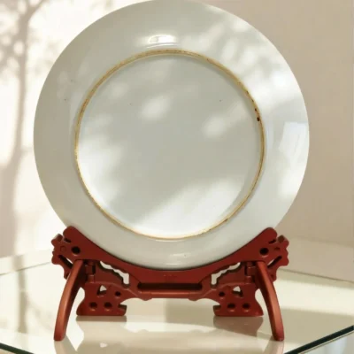 Tiger Leaping Waves Porcelain Plate