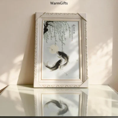 liushu01 Twin Fish Under Willow