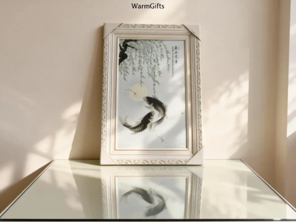 liushu01 Twin Fish Under Willow