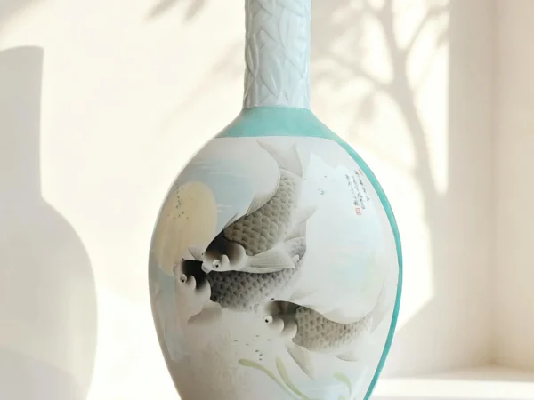 Irregular Gallbladder Bottle Double Reserved Panel Carp