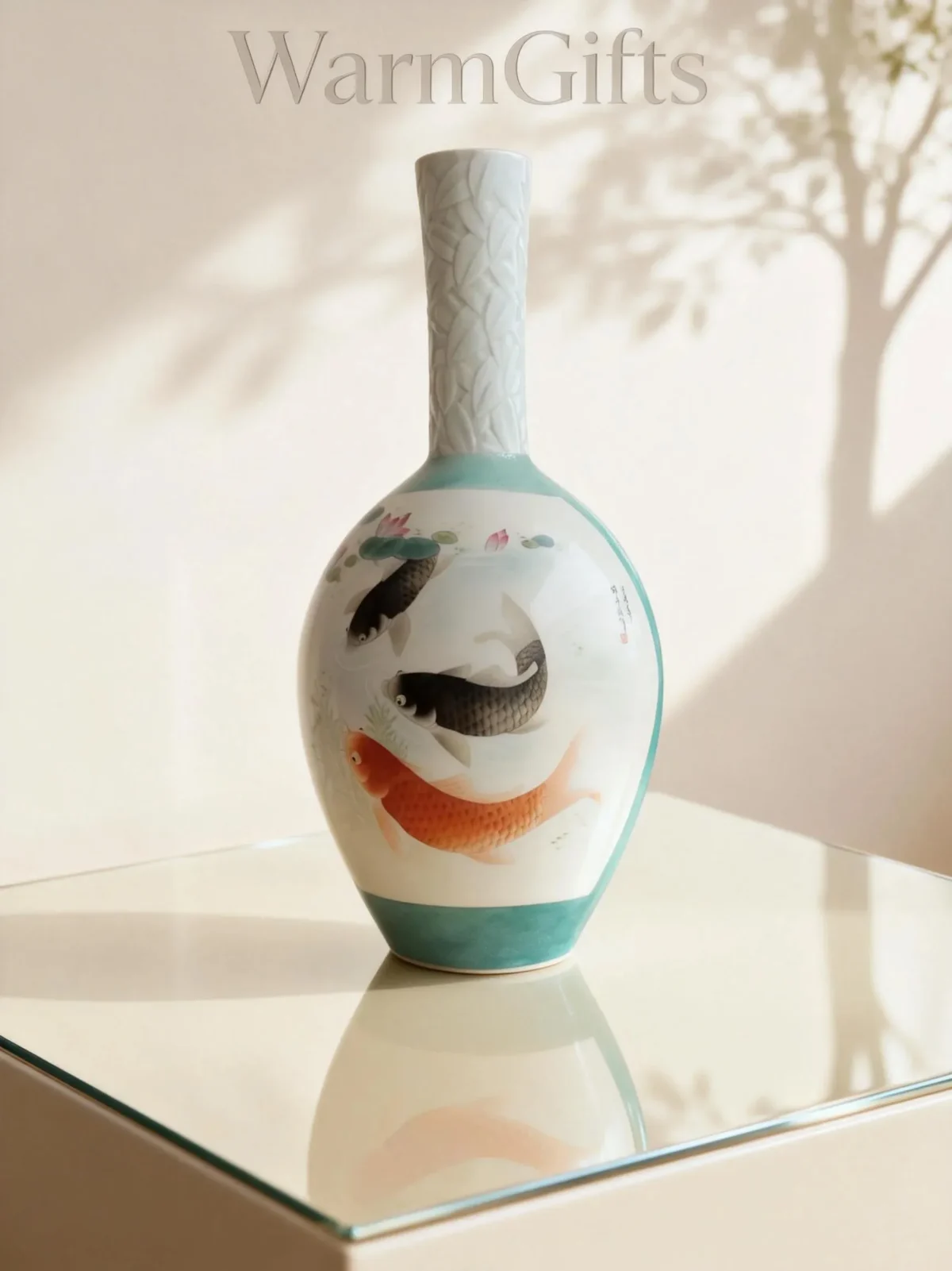 Irregular Gallbladder Bottle Double Reserved Panel Carp