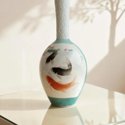 Irregular Gallbladder Bottle Double Reserved Panel Carp