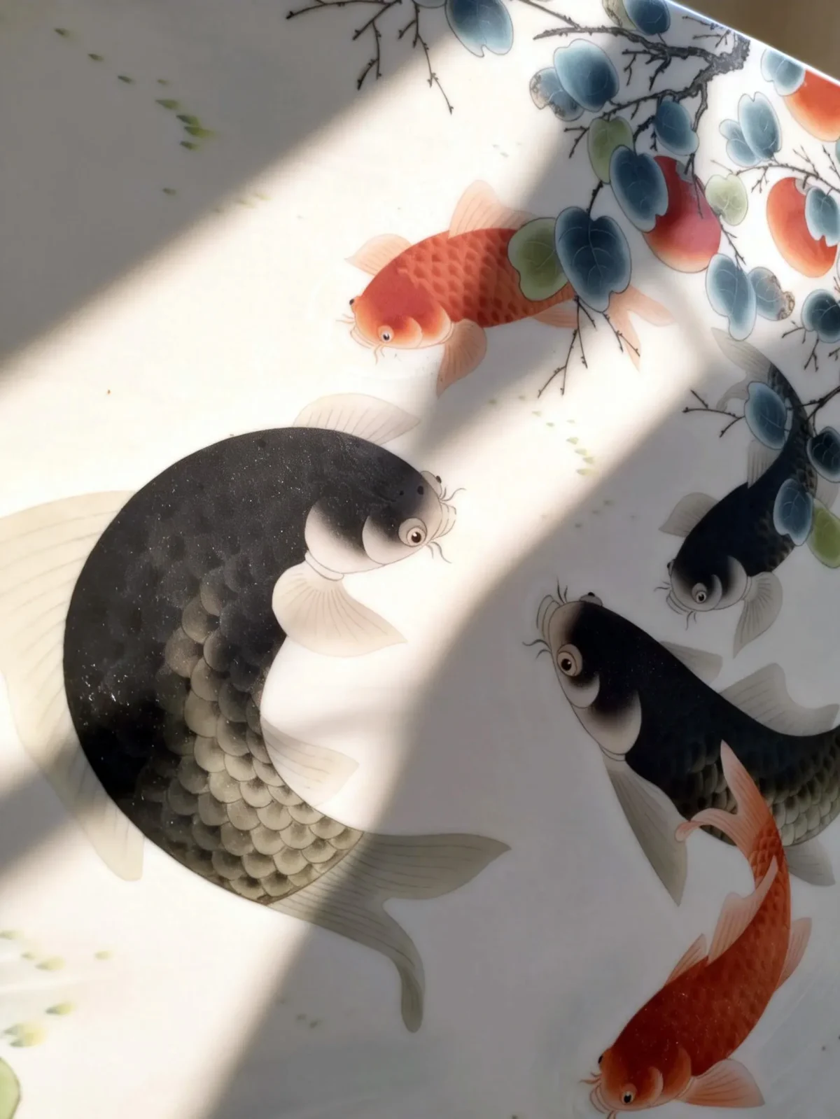 Liyu03 Nine Carps Presenting Auspiciousness for All Wishes Fulfilled