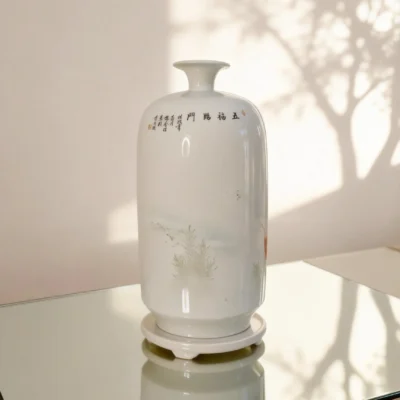 Irregular Porcelain Bottle Koi