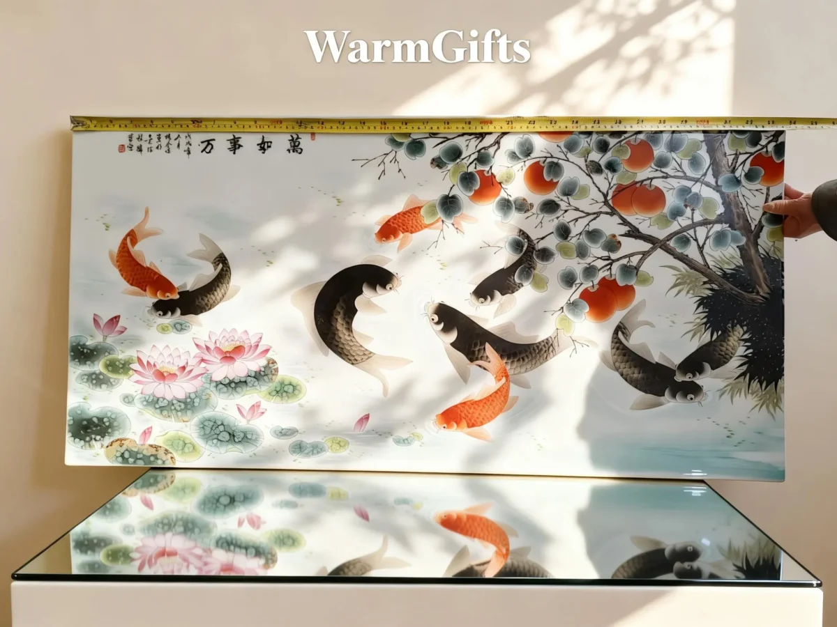 Liyu06 Nine Carps Presenting Auspiciousness for All Wishes Fulfilled