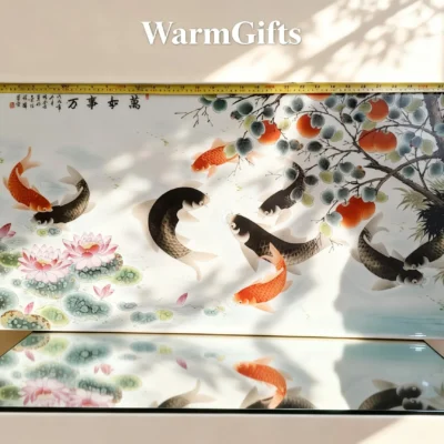 Liyu06 Nine Carps Presenting Auspiciousness for All Wishes Fulfilled