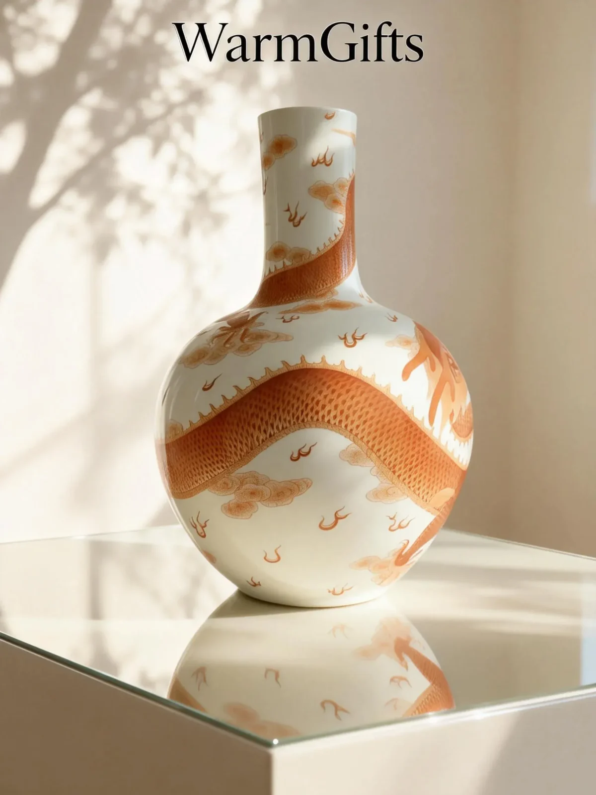 Straight-Neck Celestial Sphere Red Dragon