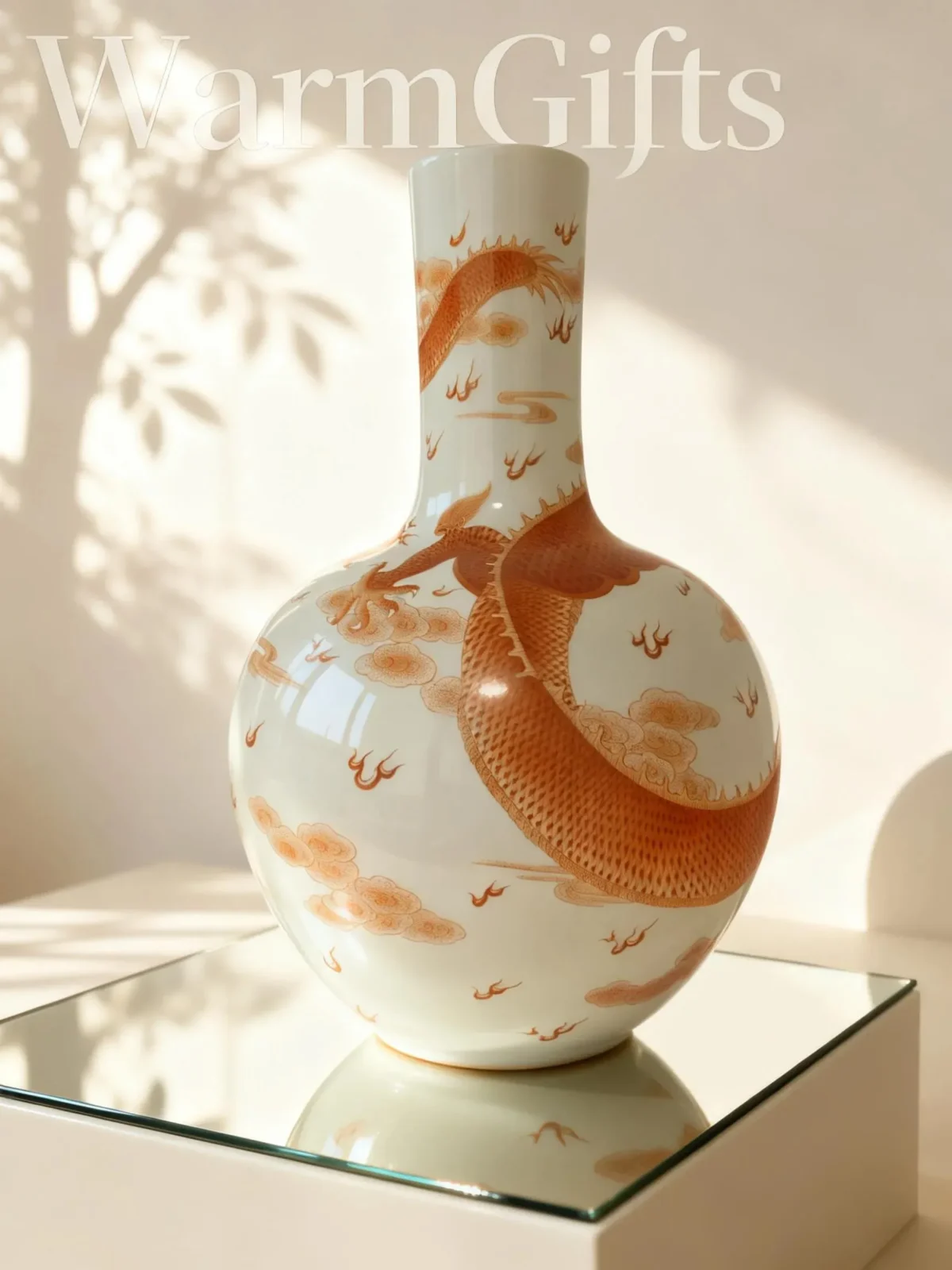 Straight-Neck Celestial Sphere Red Dragon