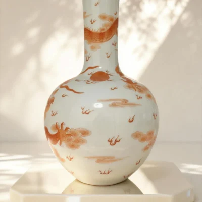 Straight-Neck Celestial Sphere Red Dragon