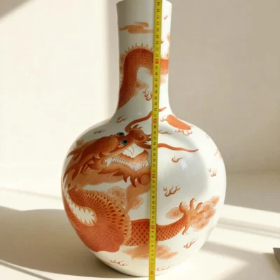 Straight-Neck Celestial Sphere Red Dragon