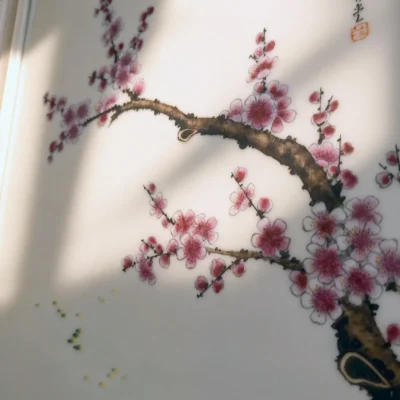 Meihua04 Twin Fish Playing Amid Plum Blossoms