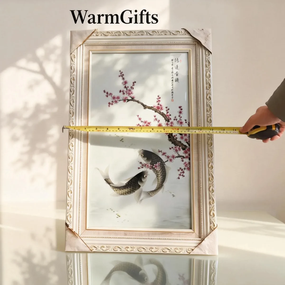 Meihua06 Twin Fish Playing Amid Plum Blossoms