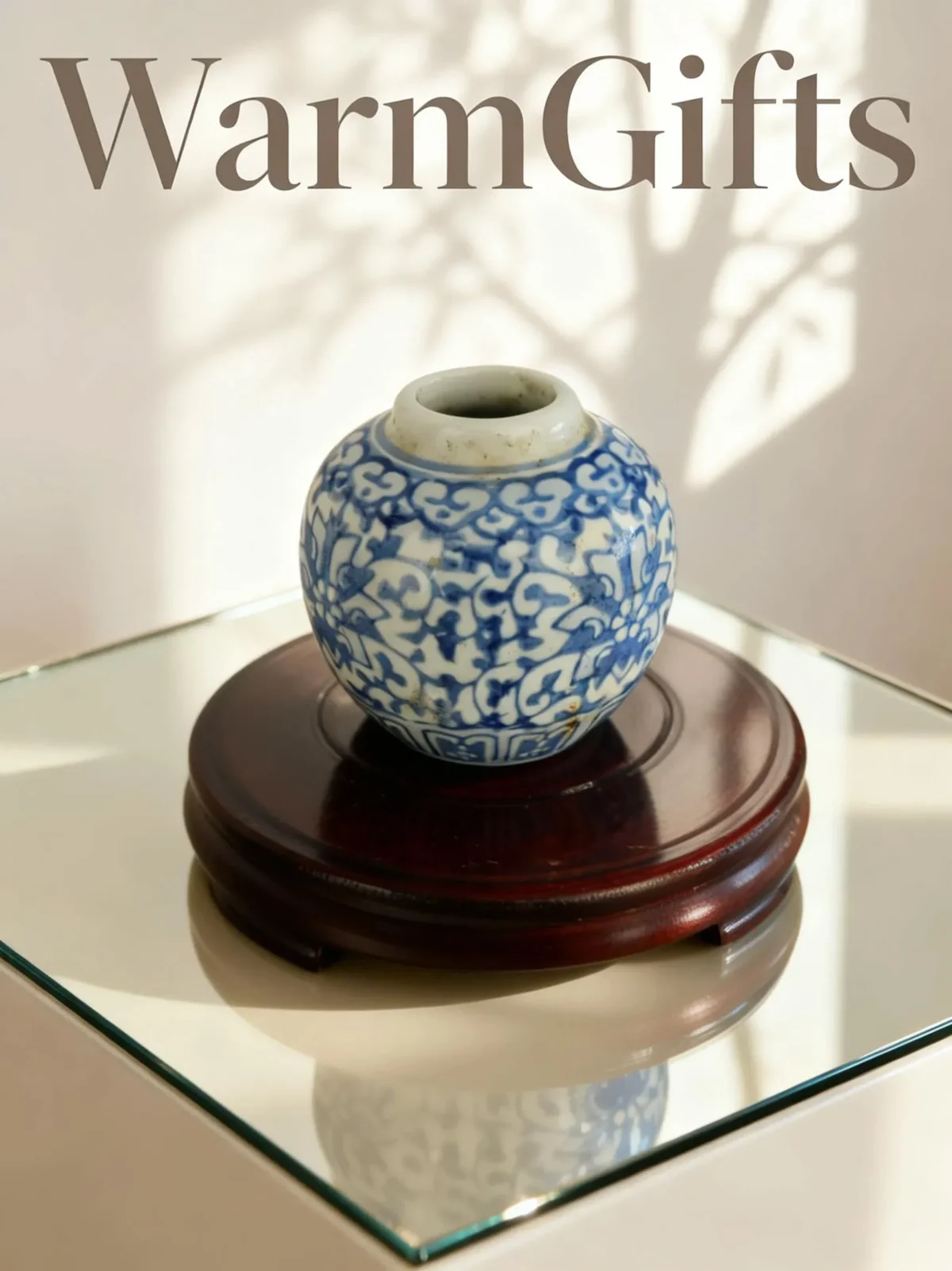 Qinghua01 Blue-and-White Cloud Pattern Small Jar