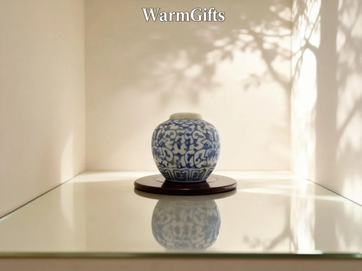 Qinghua02 Blue-and-White Cloud Pattern Small Jar