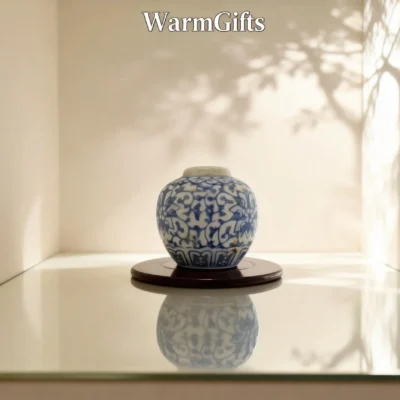 Qinghua02 Blue-and-White Cloud Pattern Small Jar