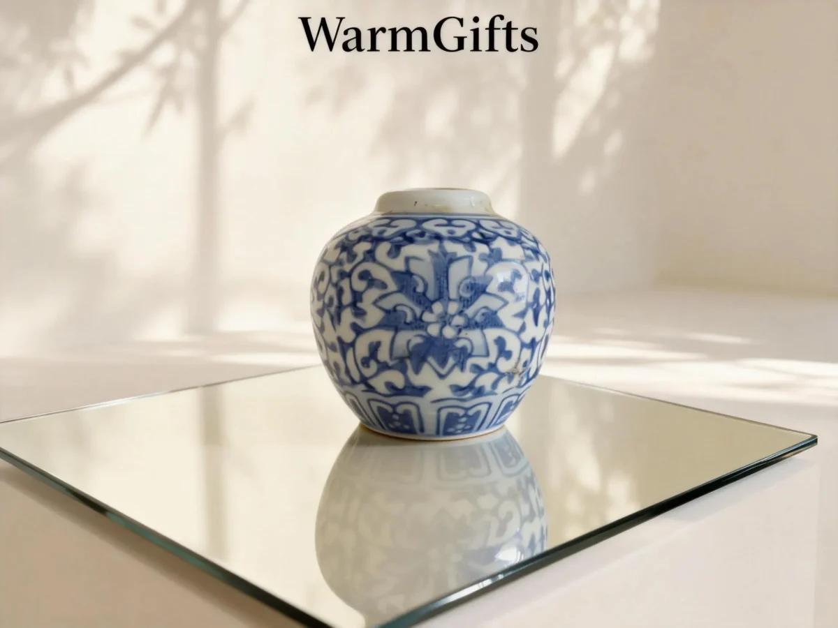 Qinghua03 Blue-and-White Cloud Pattern Small Jar