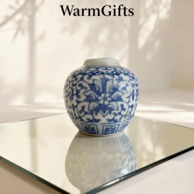 Qinghua03 Blue-and-White Cloud Pattern Small Jar