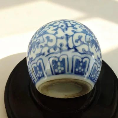 Qinghua04 Blue-and-White Cloud Pattern Small Jar