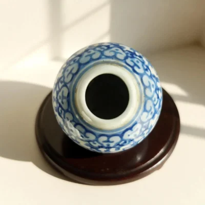 Qinghua05 Blue-and-White Cloud Pattern Small Jar