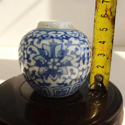 Qinghua06 Blue-and-White Cloud Pattern Small Jar