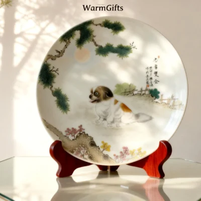 quan01 Loyal and Brave Without Peer Porcelain Plate