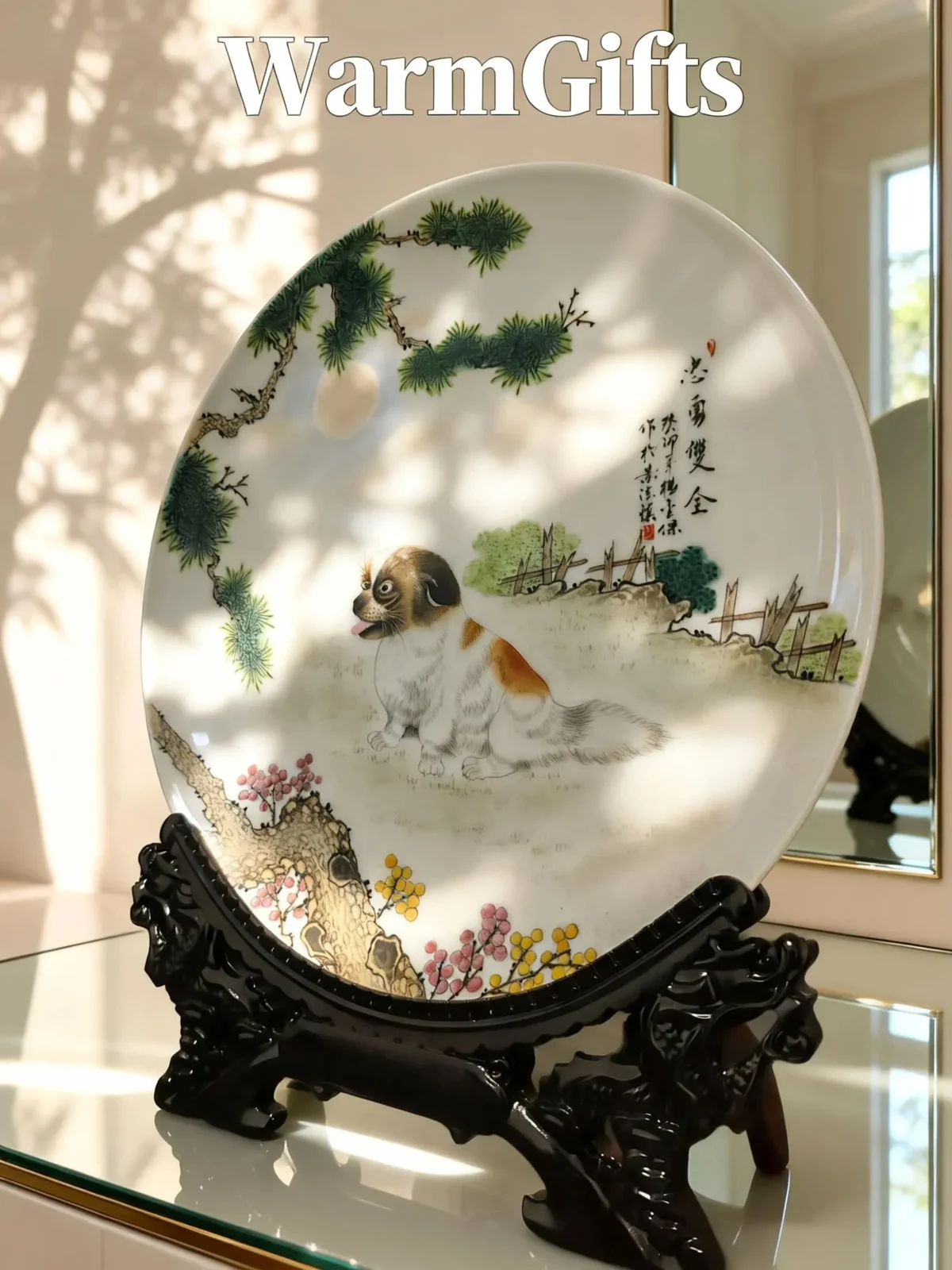 Quan02 Loyal and Brave Without Peer Porcelain Plate