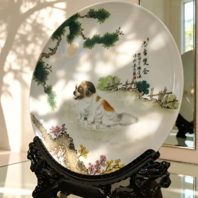 Quan02 Loyal and Brave Without Peer Porcelain Plate