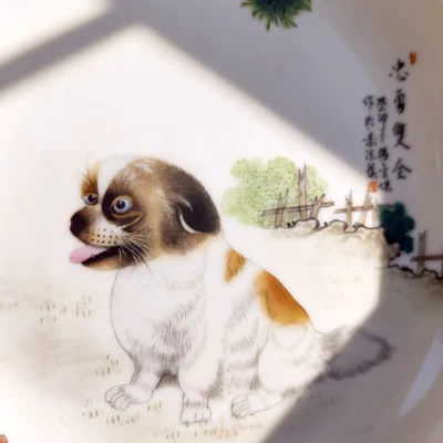 Quan03 Loyal and Brave Without Peer Porcelain Plate