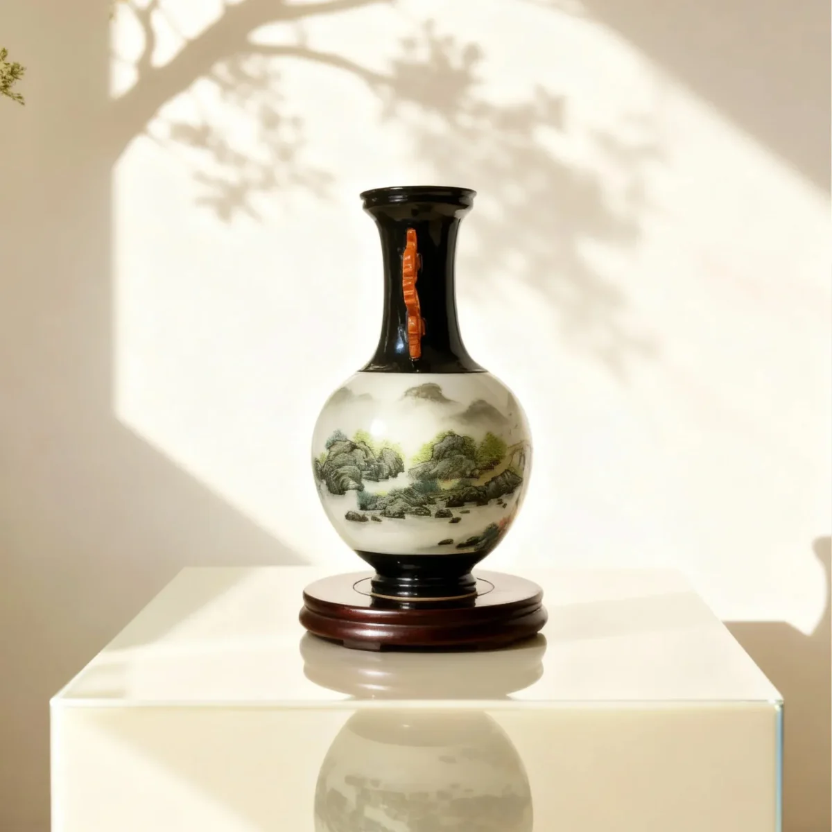 Antique-Style Double-Handled Lantern Bottle