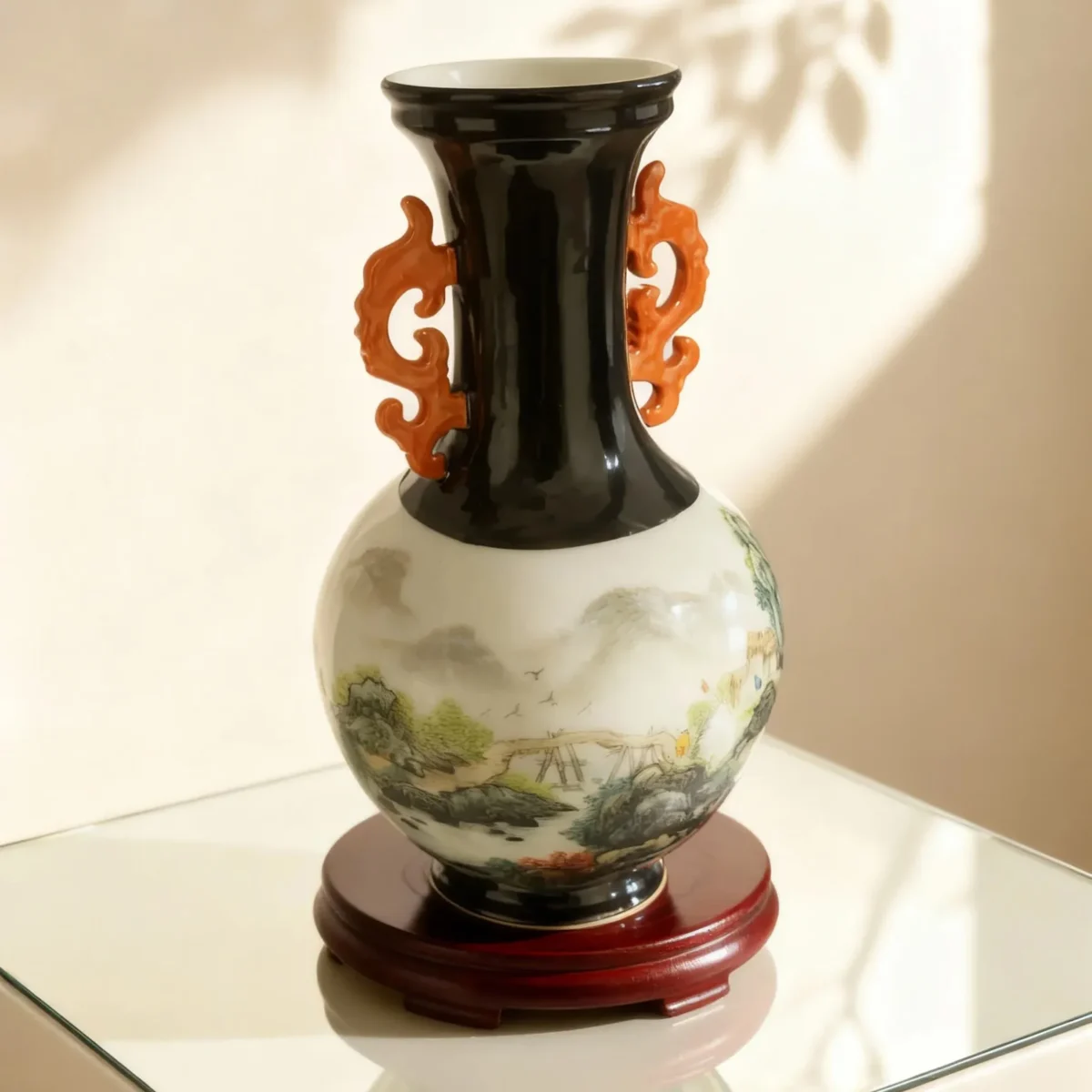 Antique-Style Double-Handled Lantern Bottle