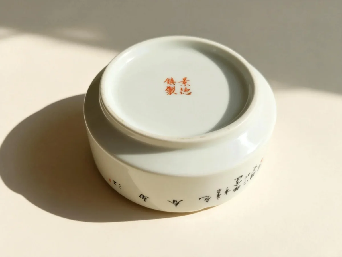 Coral Red Landscape Ashtray