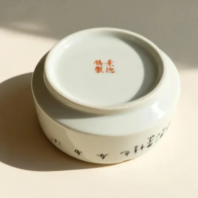 Coral Red Landscape Ashtray