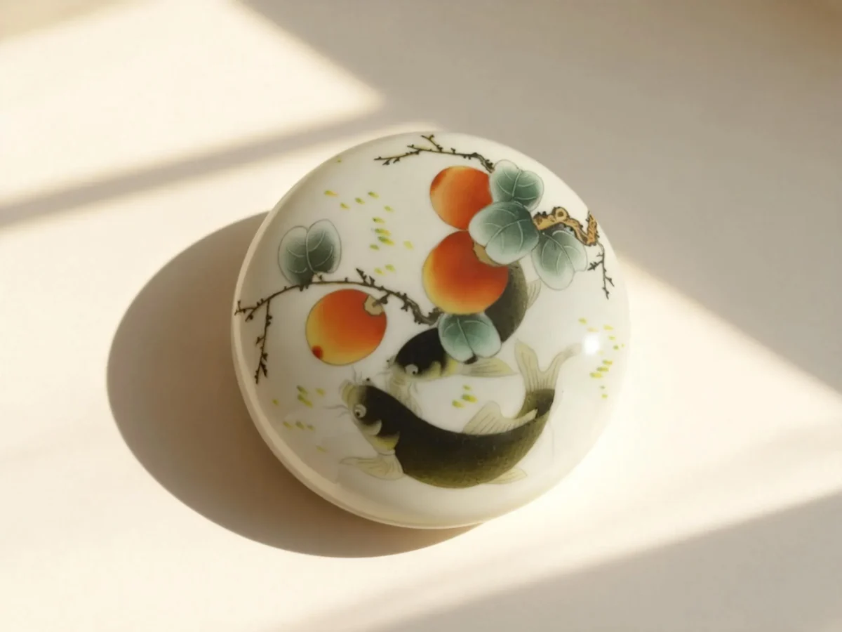 Persimmon and Carp Ink Paste Jar