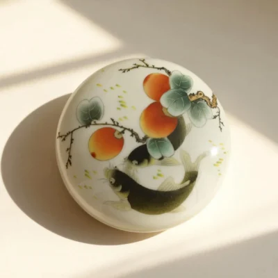 Persimmon and Carp Ink Paste Jar