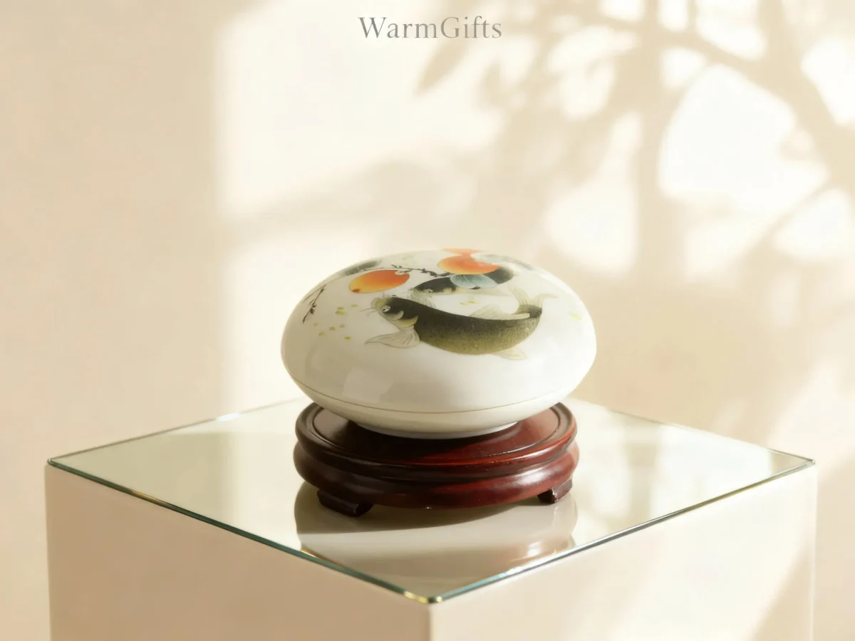 Persimmon and Carp Ink Paste Jar