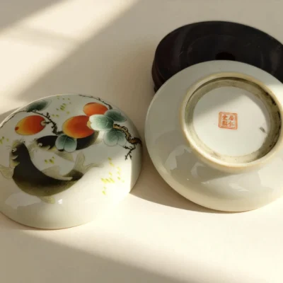 Persimmon and Carp Ink Paste Jar