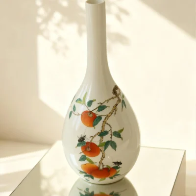 Gallbladder Bottle Persimmons Implying Wishes Fulfilled